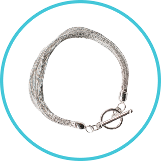 FREE Silver Bracelet - Silver Plated Serenity Multi-Strand Bracelet