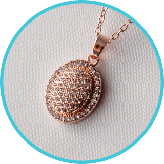 FREE Rose Gold Necklace - Rose Gold Plated Pave Necklace