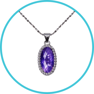 FREE Gold Necklace - White Gold Plated African Jewel Necklace