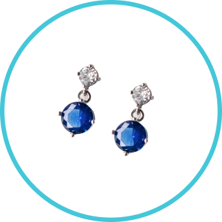 FREE Gold Earrings - Azure Twilight Drop Earrings