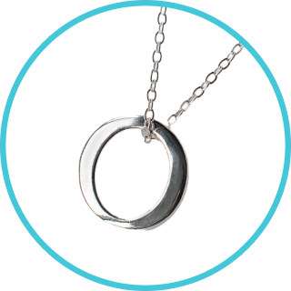 FREE Gold Necklace - Parisian Moonlight Circle Pendant Necklace