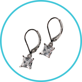 FREE Gold Earrings - Luminant Square Drop Earrings